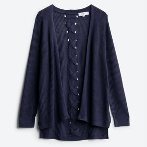 PINQUE Jamelya Back Detail Cardigan